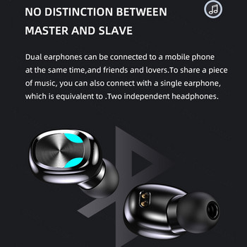 Ασύρματα ακουστικά S10 TWS Στερεοφωνικά ακουστικά για εσωτερικό αυτί Bluetooth-5.1 Αθλητικά αδιάβροχα ακουστικά ακουστικών με κουτί φόρτισης μικροφώνου