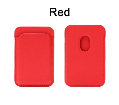 Jaunināt magnētiskā ādas maka atbalstu MagSafe iPhone 12 Pro Max korpusa kartes turētāja vāciņam iPhone 13 12 Mini kartes slotā
