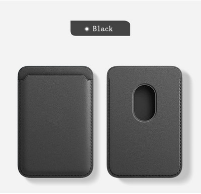 Jaunināt magnētiskā ādas maka atbalstu MagSafe iPhone 12 Pro Max korpusa kartes turētāja vāciņam iPhone 13 12 Mini kartes slotā