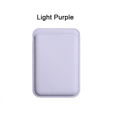 Jaunināt magnētiskā ādas maka atbalstu MagSafe iPhone 12 Pro Max korpusa kartes turētāja vāciņam iPhone 13 12 Mini kartes slotā