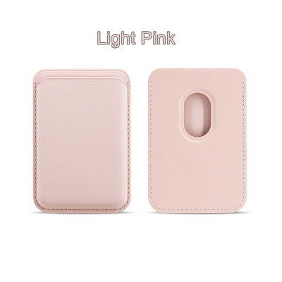Jaunināt magnētiskā ādas maka atbalstu MagSafe iPhone 12 Pro Max korpusa kartes turētāja vāciņam iPhone 13 12 Mini kartes slotā