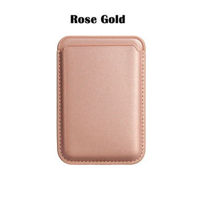 Jaunināt magnētiskā ādas maka atbalstu MagSafe iPhone 12 Pro Max korpusa kartes turētāja vāciņam iPhone 13 12 Mini kartes slotā