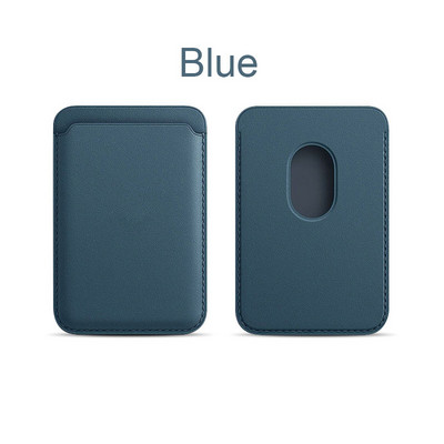 Jaunināt magnētiskā ādas maka atbalstu MagSafe iPhone 12 Pro Max korpusa kartes turētāja vāciņam iPhone 13 12 Mini kartes slotā