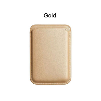 Jaunināt magnētiskā ādas maka atbalstu MagSafe iPhone 12 Pro Max korpusa kartes turētāja vāciņam iPhone 13 12 Mini kartes slotā