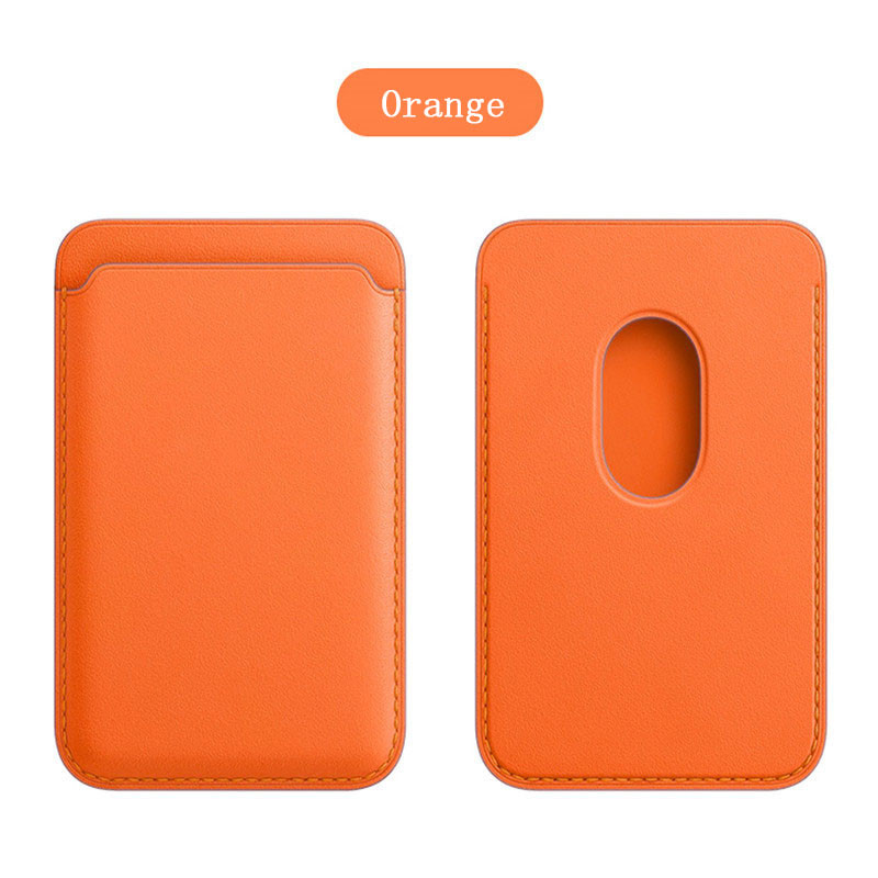 Actualizați suport pentru portofel din piele magnetică pentru husă MagSafe iPhone 12 Pro Max Husa suport card pe iPhone 13 12Mini Slot pentru card