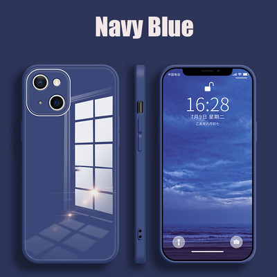 Vedelast karastatud klaasist telefoniümbris iPhone 14 13 11 12 Pro Max Case Koputusvastane Baby Skin Raami kate iPhone X XS MAX XR 7 8 jaoks