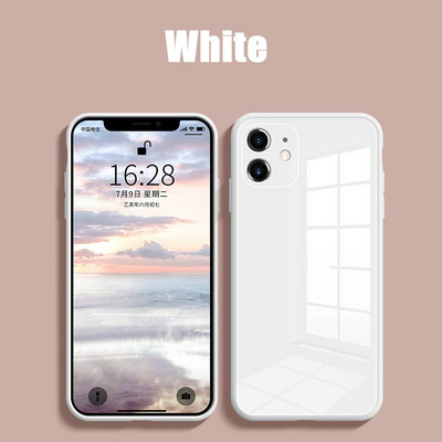 Vedelast karastatud klaasist telefoniümbris iPhone 14 13 11 12 Pro Max Case Koputusvastane Baby Skin Raami kate iPhone X XS MAX XR 7 8 jaoks