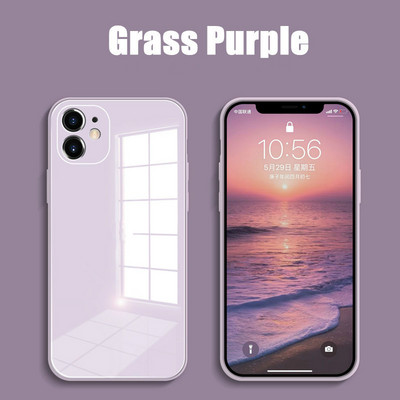 Vedelast karastatud klaasist telefoniümbris iPhone 14 13 11 12 Pro Max Case Koputusvastane Baby Skin Raami kate iPhone X XS MAX XR 7 8 jaoks