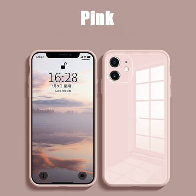 Vedelast karastatud klaasist telefoniümbris iPhone 14 13 11 12 Pro Max Case Koputusvastane Baby Skin Raami kate iPhone X XS MAX XR 7 8 jaoks