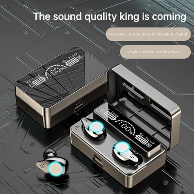 TWS bežične slušalice Gaming slušalice Bluetooth-kompatibilne HiFi 9D Stereo sportske vodootporne slušalice slušalice s mikrofonom