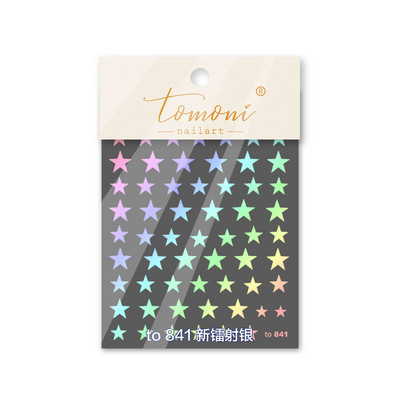 5D naljepnice za nokte Starlight dizajn laserske ljepljive naljepnice ukrasi za nokte leptir ruža cvijet manikura naljepnice za nokte alati