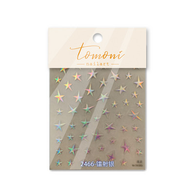 5D naljepnice za nokte Starlight dizajn laserske ljepljive naljepnice ukrasi za nokte leptir ruža cvijet manikura naljepnice za nokte alati