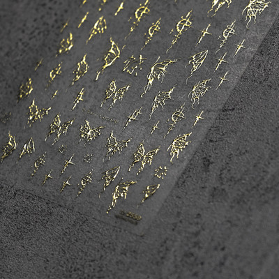 5D naljepnice za nokte Starlight dizajn laserske ljepljive naljepnice ukrasi za nokte leptir ruža cvijet manikura naljepnice za nokte alati