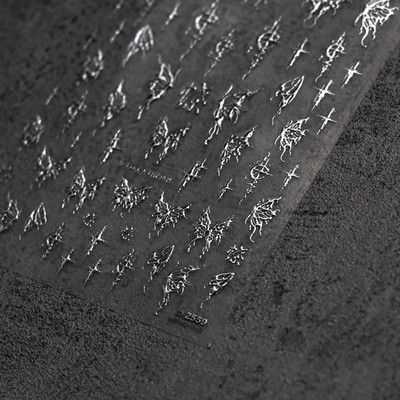 5D naljepnice za nokte Starlight dizajn laserske ljepljive naljepnice ukrasi za nokte leptir ruža cvijet manikura naljepnice za nokte alati