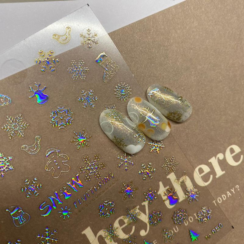 5D naljepnice za nokte Starlight dizajn laserske ljepljive naljepnice ukrasi za nokte leptir ruža cvijet manikura naljepnice za nokte alati