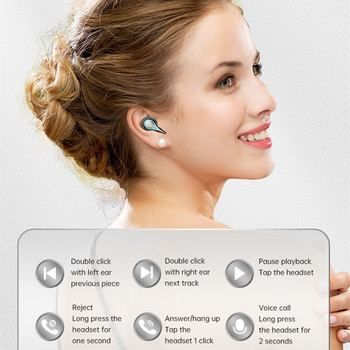 Ασύρματα ακουστικά M31 TWS Ακουστικά Bluetooth αφής Στερεοφωνικός έλεγχος Μείωση θορύβου Αδιάβροχα ακουστικά ακουστικά Ακουστικά με μικρόφωνο