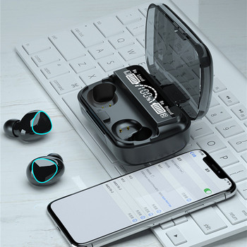 M10 TWS Безжични слушалки Слушалки Bluetooth Стерео сензорно управление Намаляване на шума Водоустойчиви слушалки Слушалки с микрофон