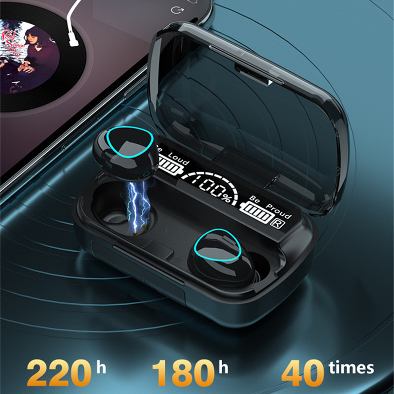 M10 TWS Bežične slušalice Slušalice Bluetooth Stereo Touch Control Smanjenje buke Vodootporne slušalice Slušalice s mikrofonom