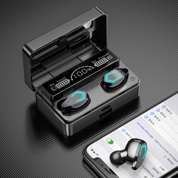 X3C TWS ασύρματα ακουστικά Ακουστικά 5.1 Συμβατά με Bluetooth HiFi 9D Stereo Sports Αδιάβροχα ακουστικά Ακουστικά με μικρόφωνο