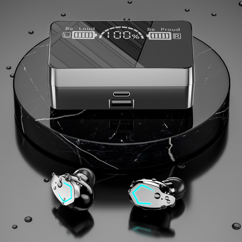 Căști fără fir X3C TWS Căști 5.1 compatibile cu Bluetooth HiFi 9D stereo sport căști impermeabile Căști cu microfon