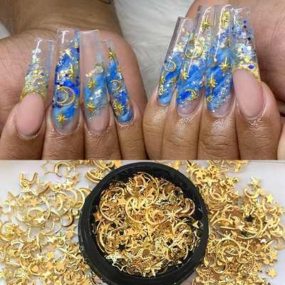 10db 3D Kereszt Nail Art Charms Kristály Fémötvözet Rajzfilm Nail Art Dekorációk Aranyos Rajzfilm Köröm Gyöngyök Csillogó Strasszok