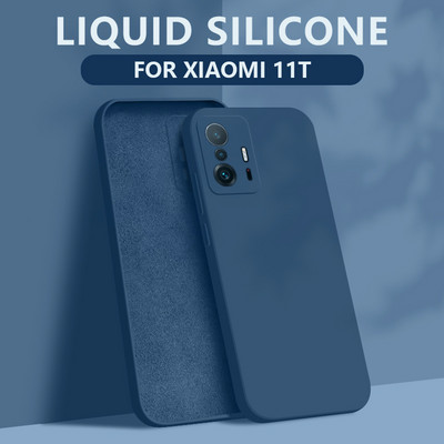 Για Xiaomi 11T Pro Case Liquid Silicone μαλακό κάλυμμα για Xiaomi Redmi Note 11 Pro 11s 11E 12 12T Mi 11 Lite 5G NE Coque
