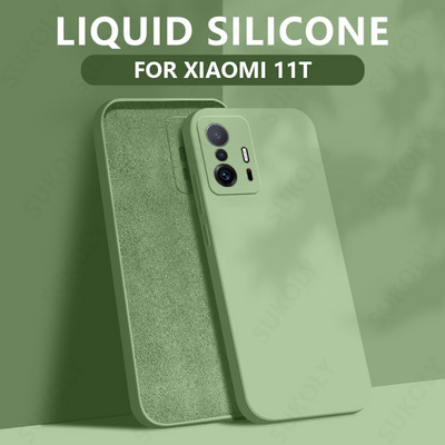 Για Xiaomi 11T Pro Case Liquid Silicone μαλακό κάλυμμα για Xiaomi Redmi Note 11 Pro 11s 11E 12 12T Mi 11 Lite 5G NE Coque