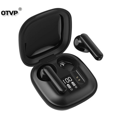 TWS Bluetooth fülhallgató vezeték nélküli fejhallgató kettős fülbe helyezhető mini Smart Touch vízálló sportzajcsökkentő fejhallgató