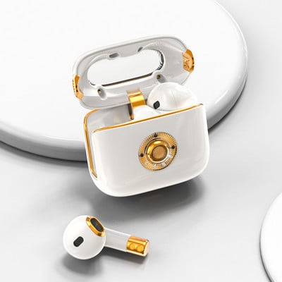 Jaunas TWS Bluetooth austiņas Luksusa Retro HiFi Super Bass vadu austiņu austiņas auss monitora austiņas ar mikrofonu sporta spēļu austiņām
