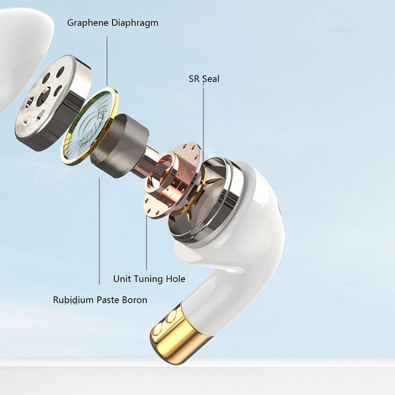 Jaunas TWS Bluetooth austiņas Luksusa Retro HiFi Super Bass vadu austiņu austiņas auss monitora austiņas ar mikrofonu sporta spēļu austiņām