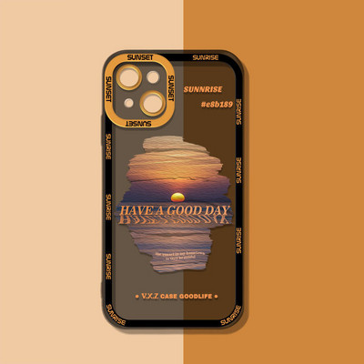 Husă pentru telefon INS Sunset Moon Snow Mountain pentru iPhone 14 13 12 11 Pro Max XS Max XR X 11 Husă moale de protecție pentru cameră pentru iPhone
