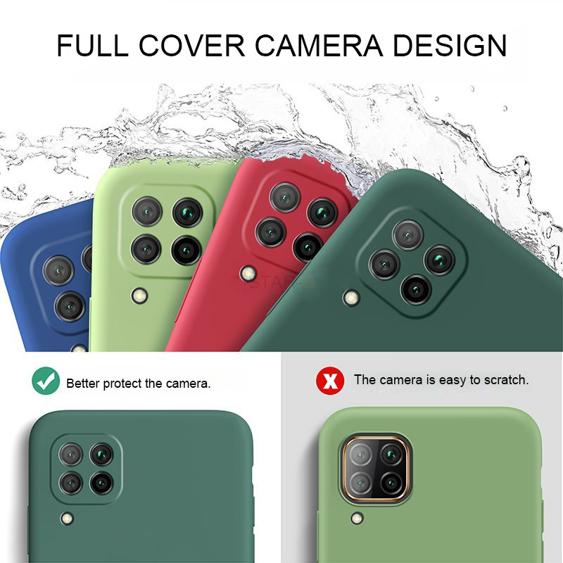 Nova zaštitna maska za telefon od tekućeg silikona za Samsung Galaxy A12 A42 A22 4G 5G Originalna meka stražnja maska A 12 42 2021 2020
