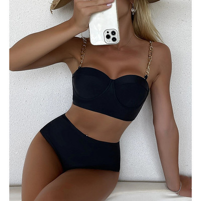 Riseado Sexy Bikini Push Up Costum de baie Costum de baie pentru femei 2023 Costum de baie cu talie înaltă Costum de baie pentru femei Set de bikini pentru plajă din două piese