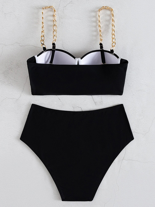 Riseado Sexy Bikini Push Up Costum de baie Costum de baie pentru femei 2023 Costum de baie cu talie înaltă Costum de baie pentru femei Set de bikini pentru plajă din două piese