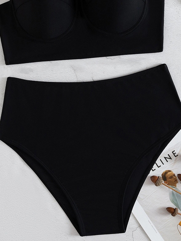 Riseado Sexy Bikini Push Up Costum de baie Costum de baie pentru femei 2023 Costum de baie cu talie înaltă Costum de baie pentru femei Set de bikini pentru plajă din două piese