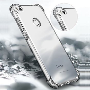 Clear Anti-knock Fundas за Huawei P8 lite 2017 P10 P20 P30 lite P30 Pro Honor 6X 7X 8X 8C 8S 8A 9 10 Mate 10 20 lite Калъф