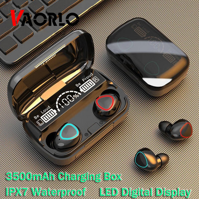 M10 TWS Ασύρματο ακουστικό Bluetooth 5.1 Αθλητικά ακουστικά 3500 mAh Charging Box HIFI Stereo Gaming Earbuds Headset with Mic