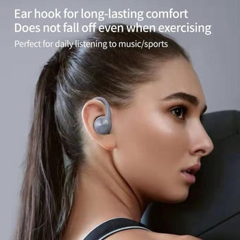 TWS Sports Earbuds Bluetooth 5.0 Bass Touch Wireless Headphones Ear Hook Ακουστικό Ακύρωση θορύβου Αδιάβροχο ακουστικό με μικρόφωνο