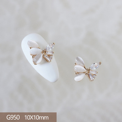 10 komada Luksuzna mašna Medvjed Lizalica Leptir 3D legura Nail Art Cirkon Pearl Metalni dodaci za manikuru Nokti DIY ukrasi Privjesci