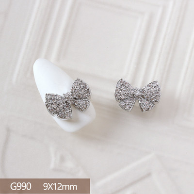 10 komada Luksuzna mašna Medvjed Lizalica Leptir 3D legura Nail Art Cirkon Pearl Metalni dodaci za manikuru Nokti DIY ukrasi Privjesci