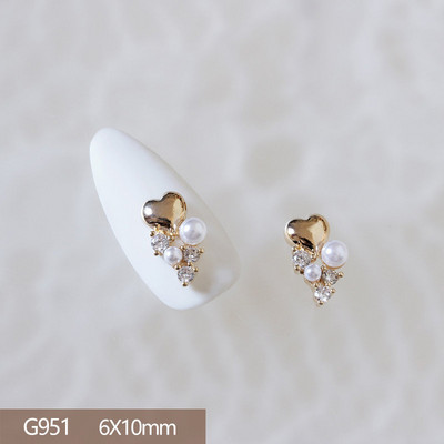 10 komada Luksuzna mašna Medvjed Lizalica Leptir 3D legura Nail Art Cirkon Pearl Metalni dodaci za manikuru Nokti DIY ukrasi Privjesci