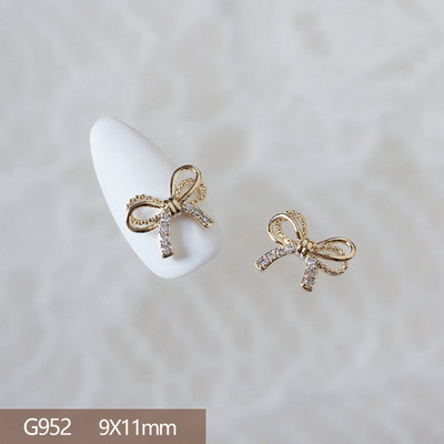 10 komada Luksuzna mašna Medvjed Lizalica Leptir 3D legura Nail Art Cirkon Pearl Metalni dodaci za manikuru Nokti DIY ukrasi Privjesci