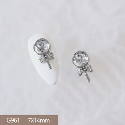 10 komada Luksuzna mašna Medvjed Lizalica Leptir 3D legura Nail Art Cirkon Pearl Metalni dodaci za manikuru Nokti DIY ukrasi Privjesci