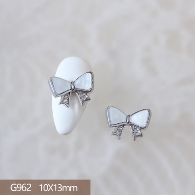 10 komada Luksuzna mašna Medvjed Lizalica Leptir 3D legura Nail Art Cirkon Pearl Metalni dodaci za manikuru Nokti DIY ukrasi Privjesci