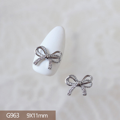 10 komada Luksuzna mašna Medvjed Lizalica Leptir 3D legura Nail Art Cirkon Pearl Metalni dodaci za manikuru Nokti DIY ukrasi Privjesci