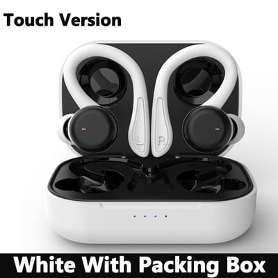 20 stundas atskaņošanas laiks, peldēšana, ūdensnecaurlaidīga Bluetooth austiņa, divējāda nodiluma stila sporta bezvadu austiņas TWS Ipx6 austiņas, stereo