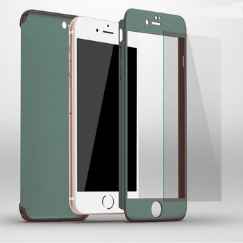 Κάλυμμα πλήρους σώματος Luxury 360 για iPhone 11 Pro Max XR XS X Θήκες με θήκη από σκληρυμένο γυαλί για iPhone SE 2020 8 7 6 6S Plus 5 5S SE