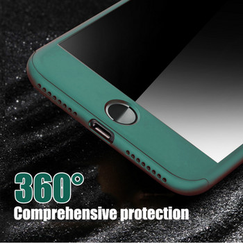 Луксозен 360 калъф за цял корпус за iPhone 11 Pro Max XR XS X калъфи с калъф от закалено стъкло за iPhone SE 2020 8 7 6 6S Plus 5 5S SE