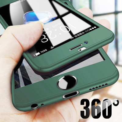 Husă de lux 360 pentru iPhone 11 Pro Max XR XS X Huse cu carcasă din sticlă securizată pentru iPhone SE 2020 8 7 6 6S Plus 5 5S SE