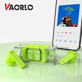 Căști VAORLO E90 TWS Căști Bluetooth cu microfon Căști fără fir cu carcasă de încărcare Afișaj de putere Căști cu control tactil